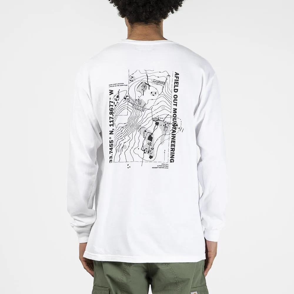 afield out Base Camp Long Sleeve T-shirt / White