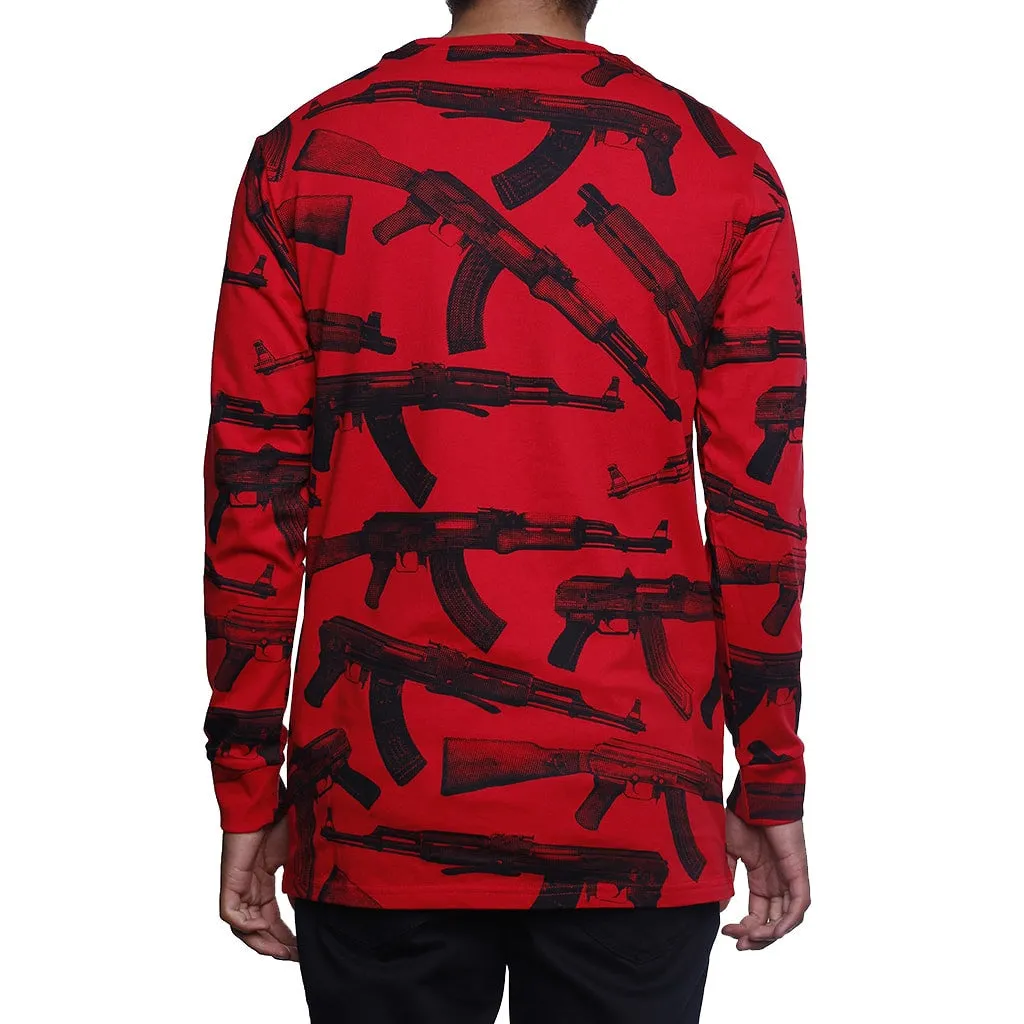 AKs Long Sleeve Tee Red L/S