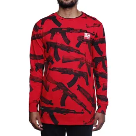 AKs Long Sleeve Tee Red L/S