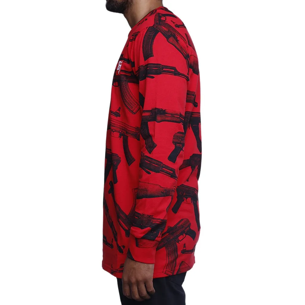 AKs Long Sleeve Tee Red L/S