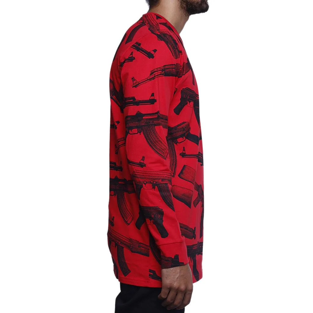 AKs Long Sleeve Tee Red L/S