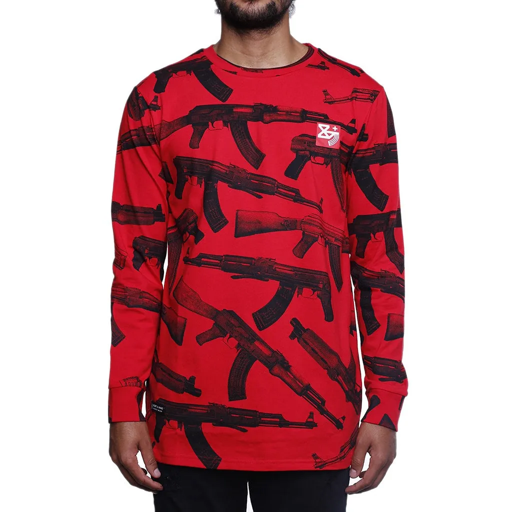 AKs Long Sleeve Tee Red L/S