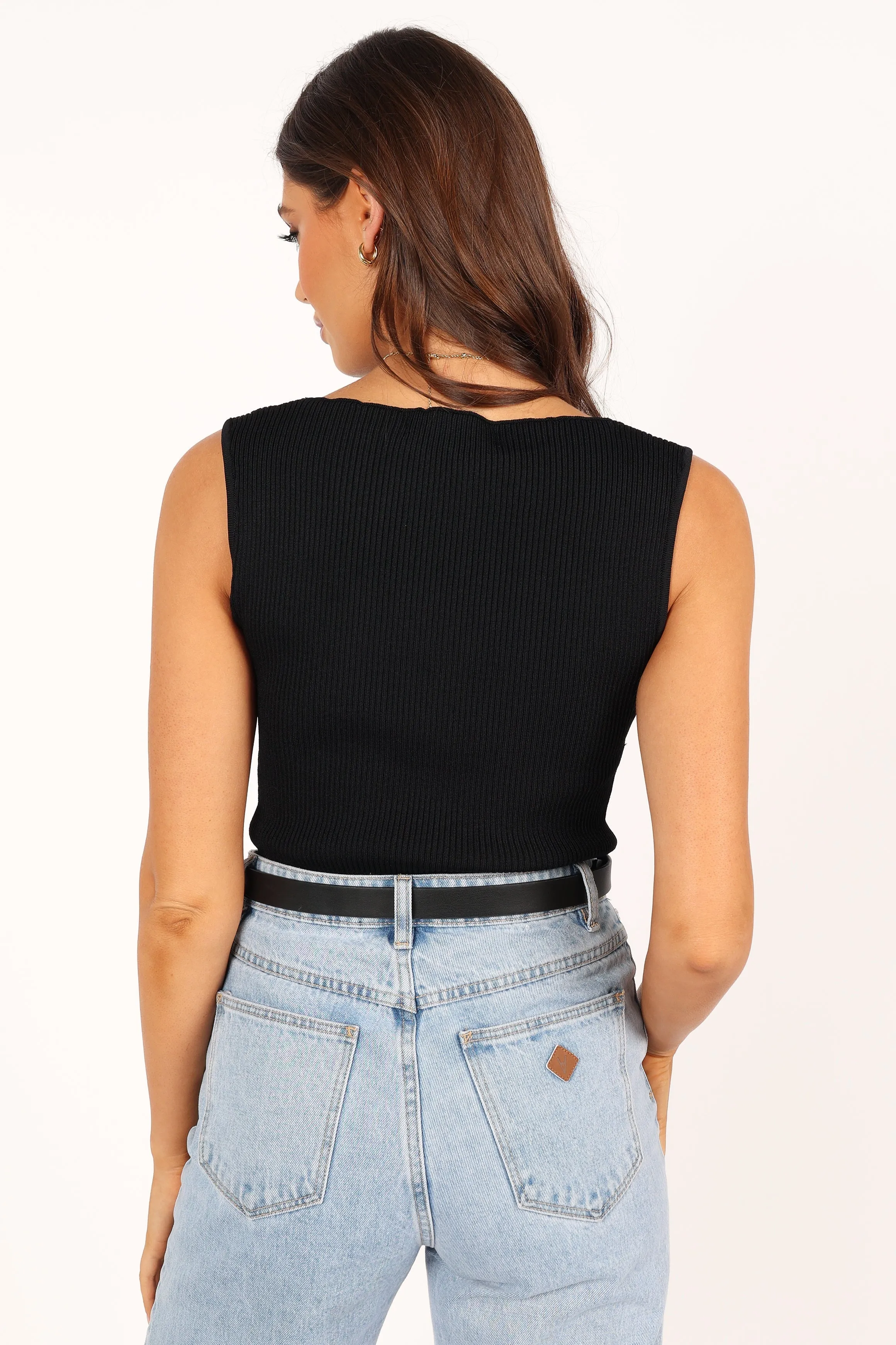 Alexandra Knit Top - Black