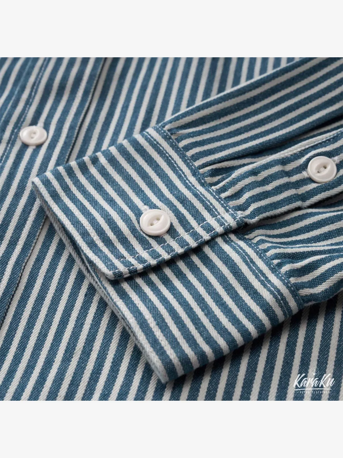 American Style Wabash Striped Long Sleeve Shirt