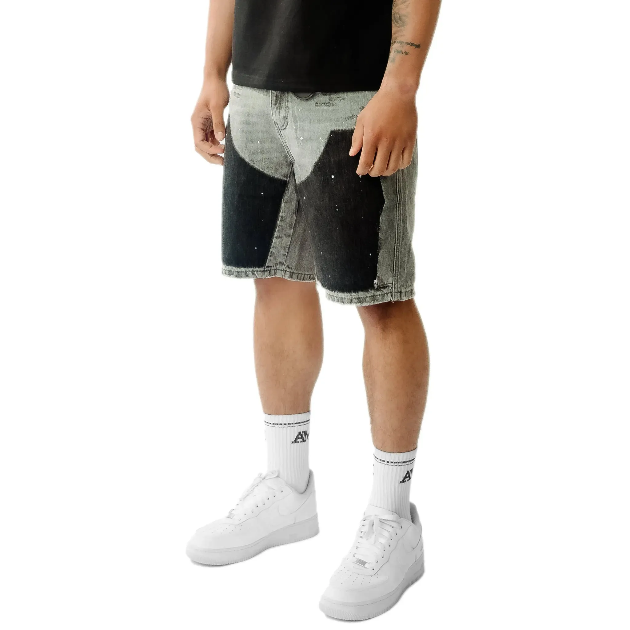 Amicci Adrano Grey Carpenter Shorts