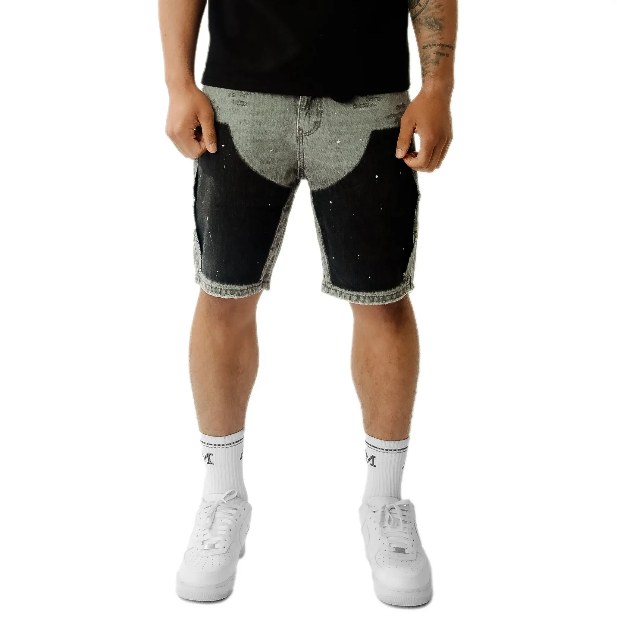 Amicci Adrano Grey Carpenter Shorts