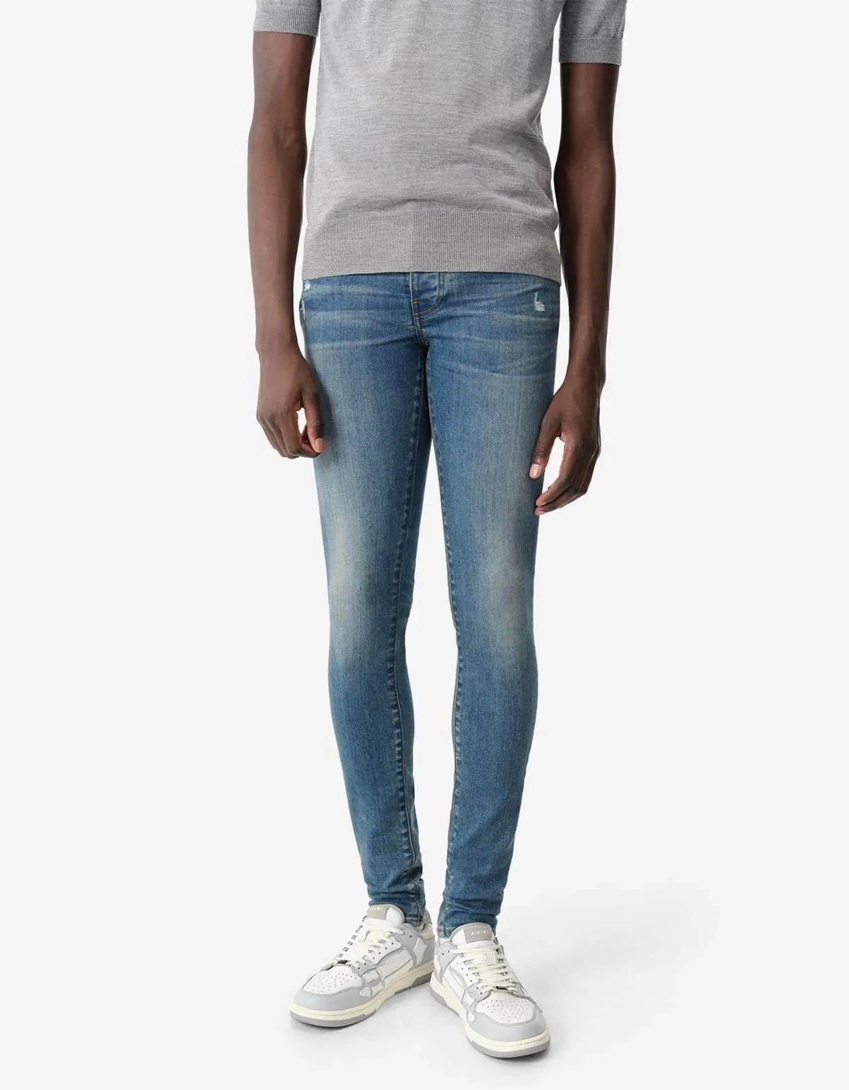 Amiri Dark Indigo Stack Jeans