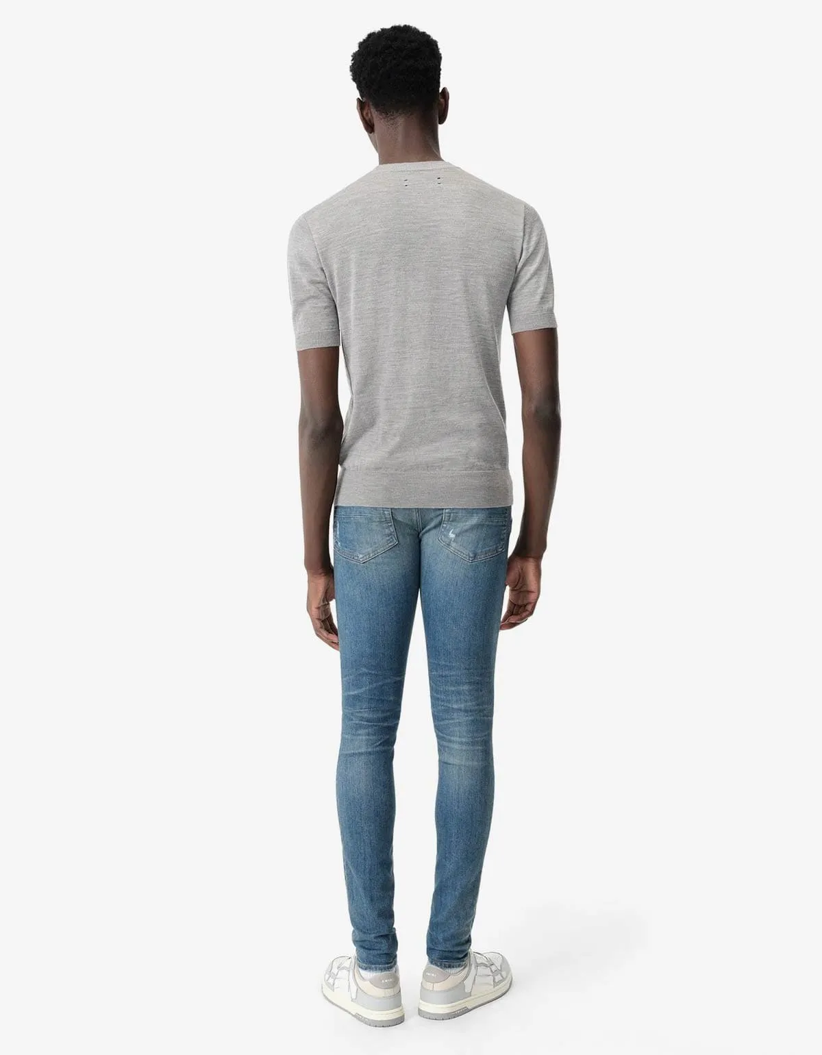 Amiri Dark Indigo Stack Jeans