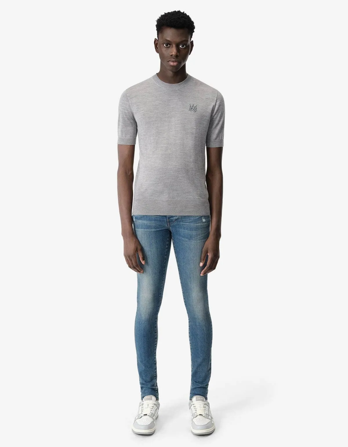 Amiri Dark Indigo Stack Jeans