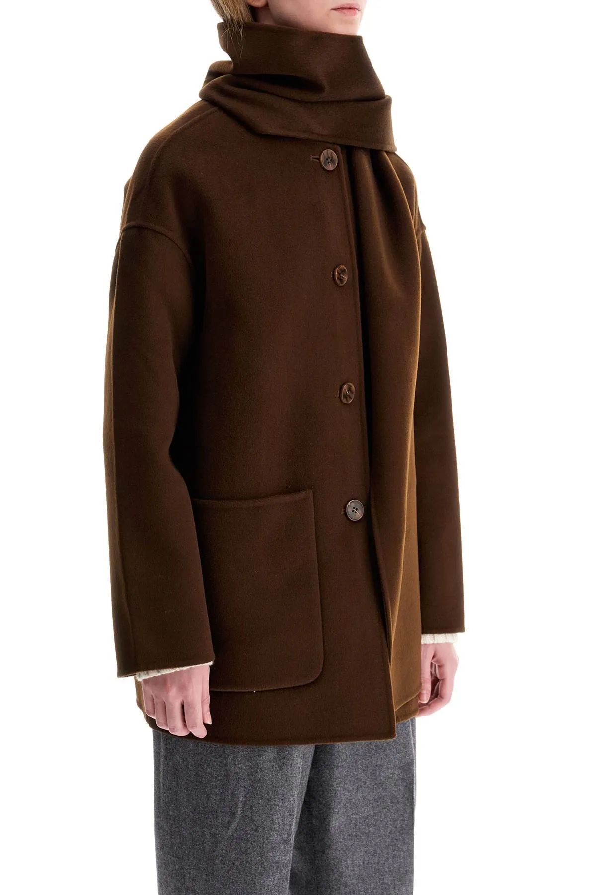 'antwerp coat with built-in DS67F24 ESPRESSO