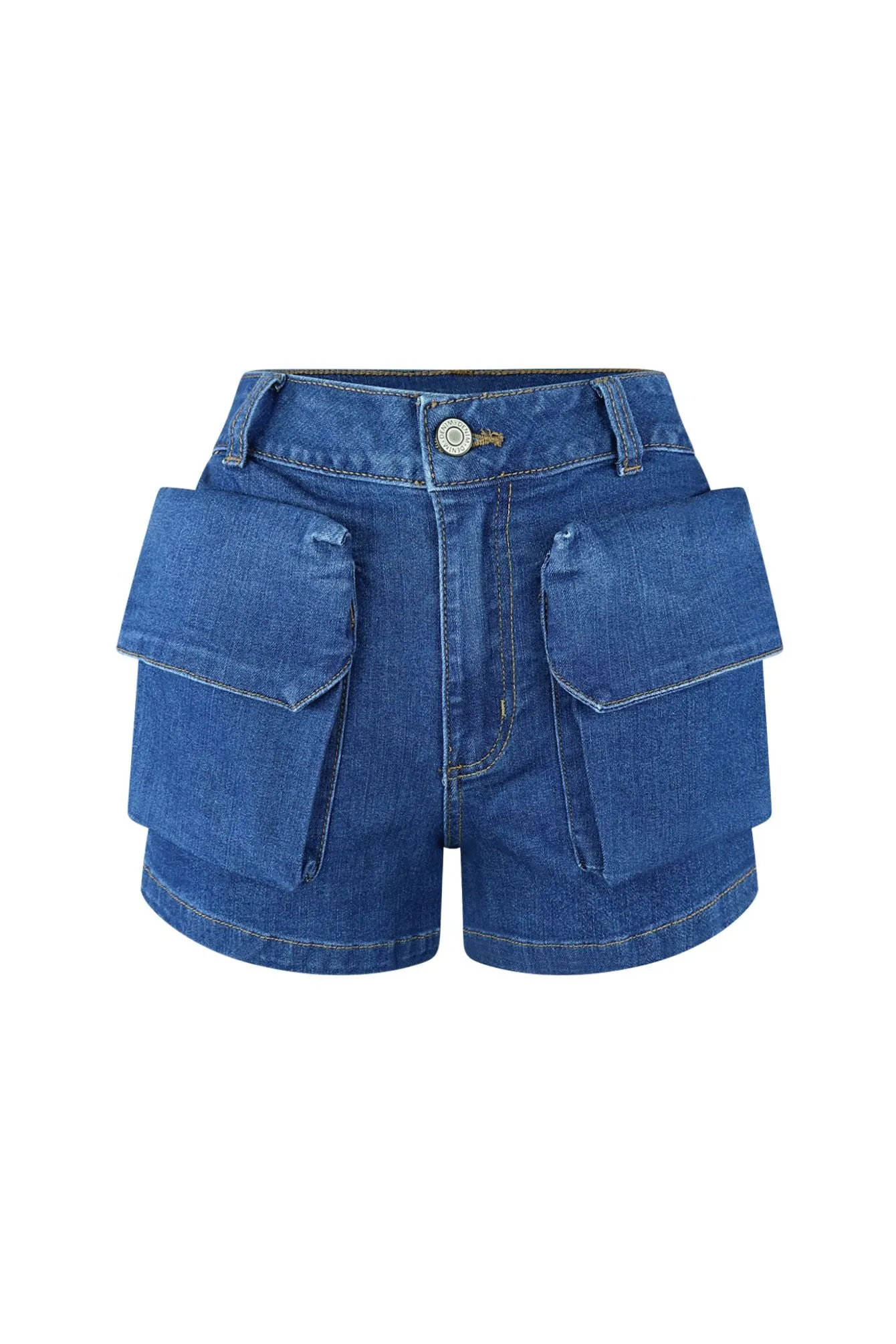 Area Code Denim Cargo Pocket Shorts