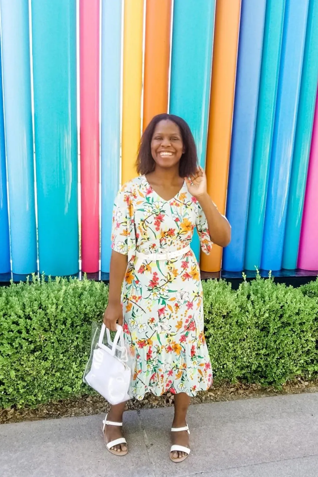 Ashley Mint Floral Dress