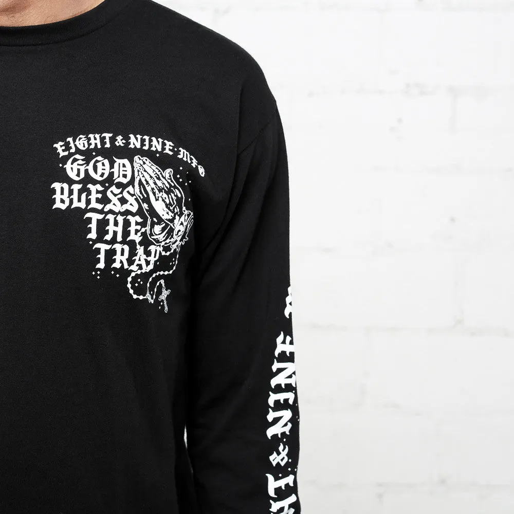 Blessed L/S T Shirt Black