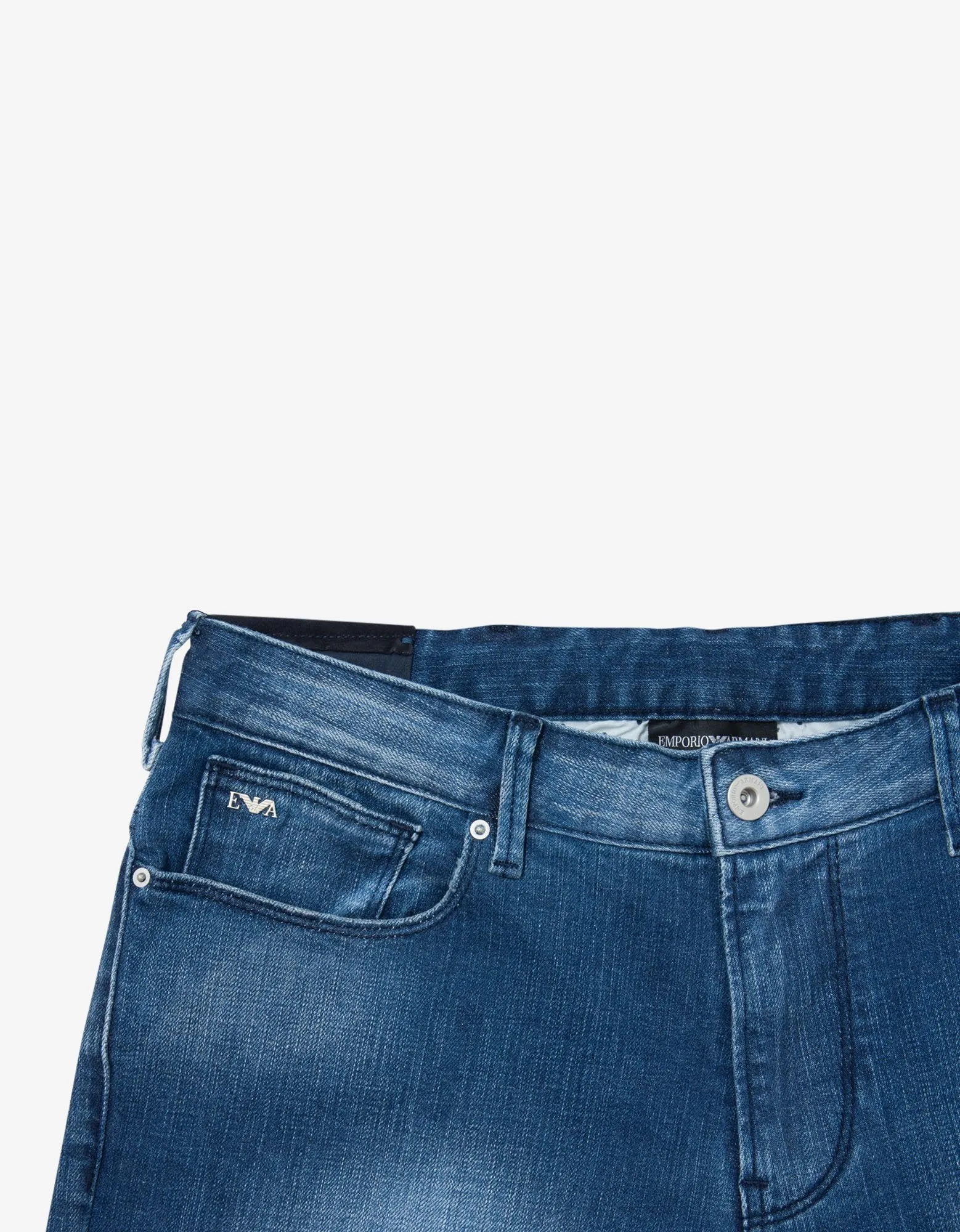 Blue Denim Bermuda Shorts -