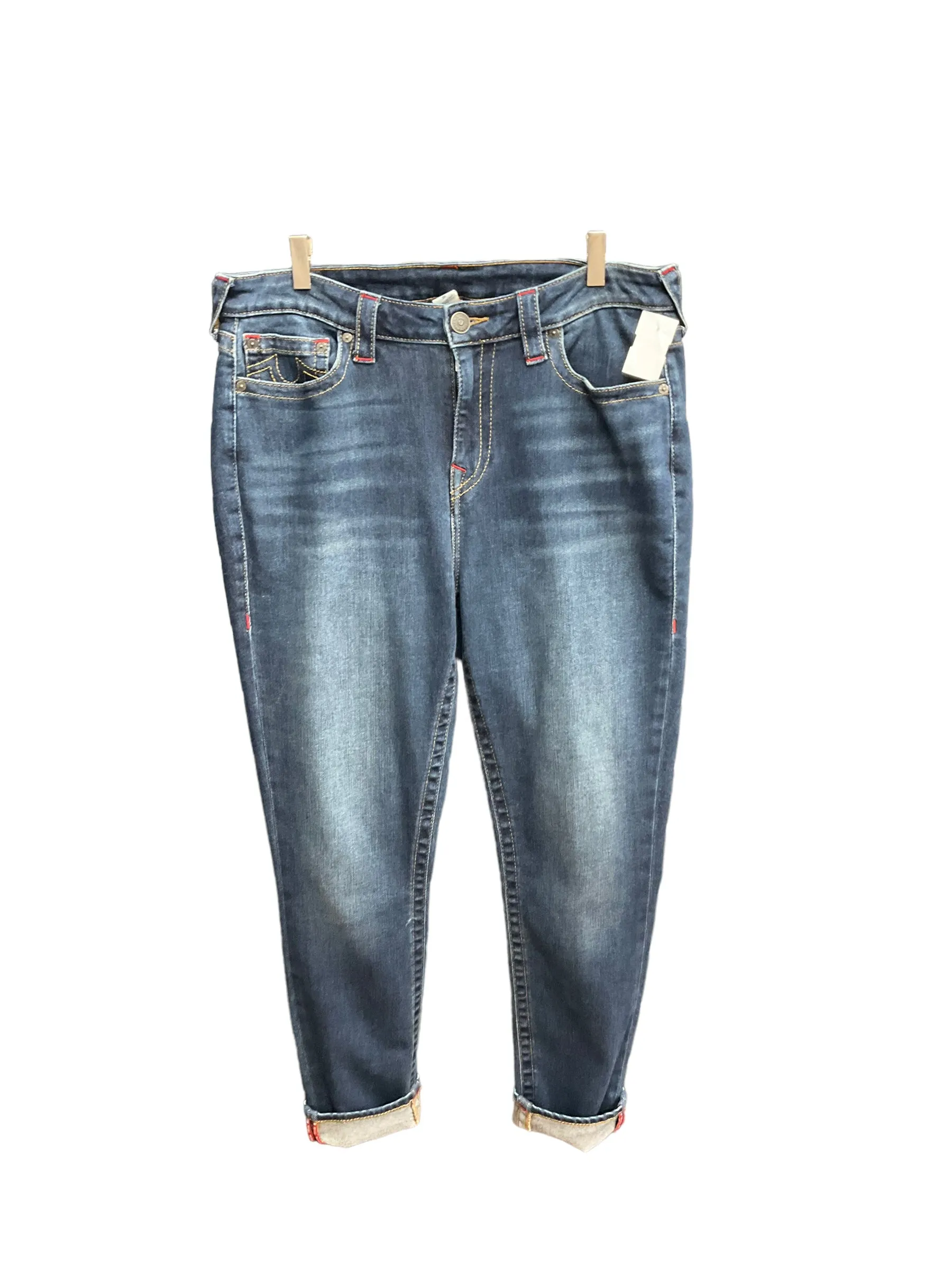 Blue Denim Jeans Skinny True Religion, Size 18