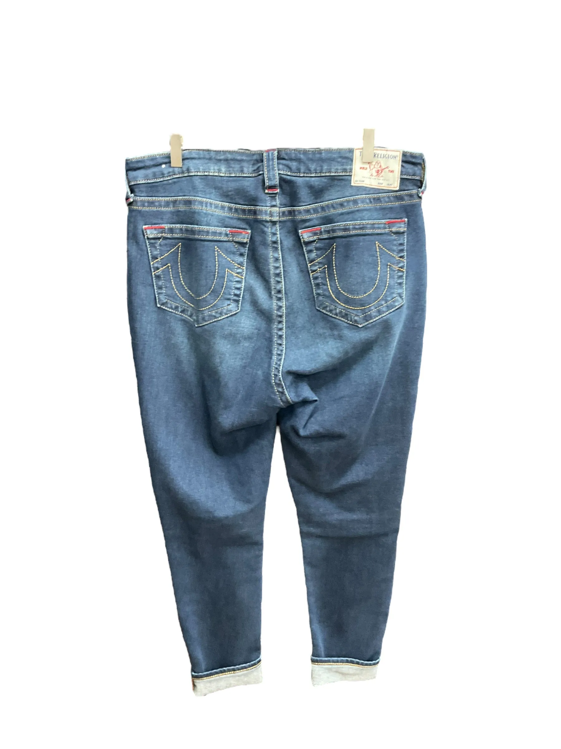 Blue Denim Jeans Skinny True Religion, Size 18