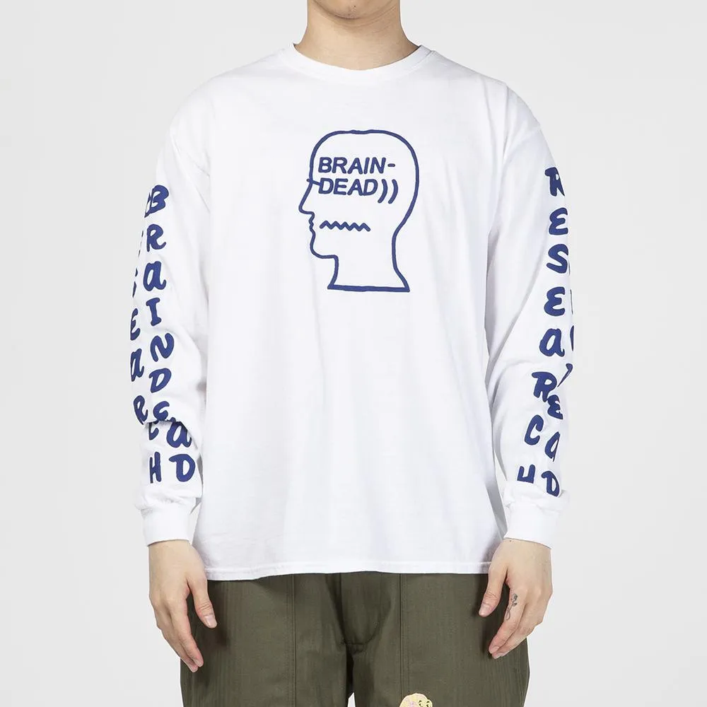 Brain Dead Vehicle Long Sleeve T-shirt / White