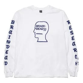 Brain Dead Vehicle Long Sleeve T-shirt / White