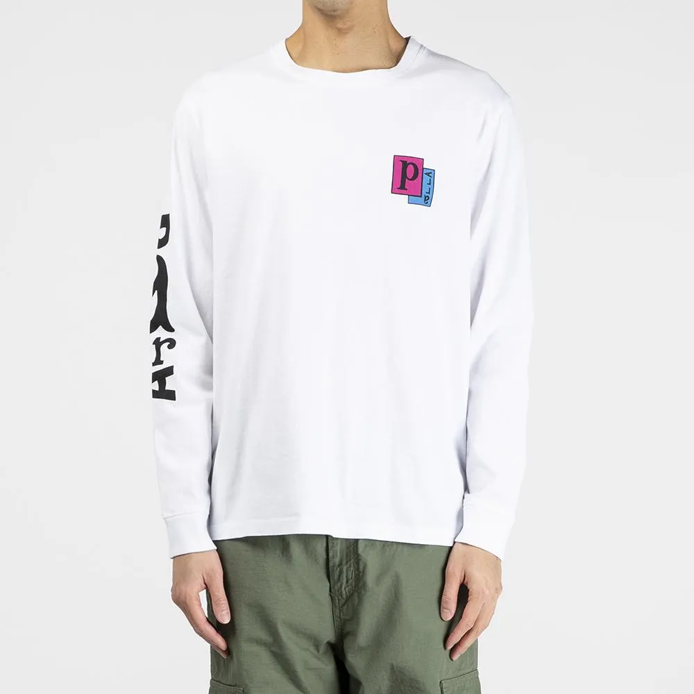 by Parra Twisted Woman Long Sleeve T-shirt / White