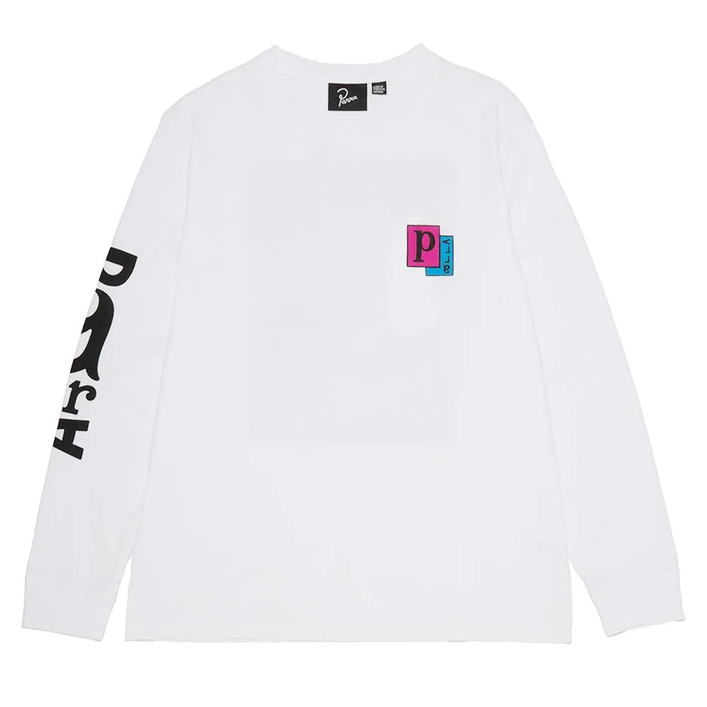 by Parra Twisted Woman Long Sleeve T-shirt / White