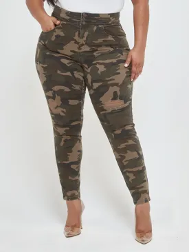 Camo Triple Stack High-Waist Jeans