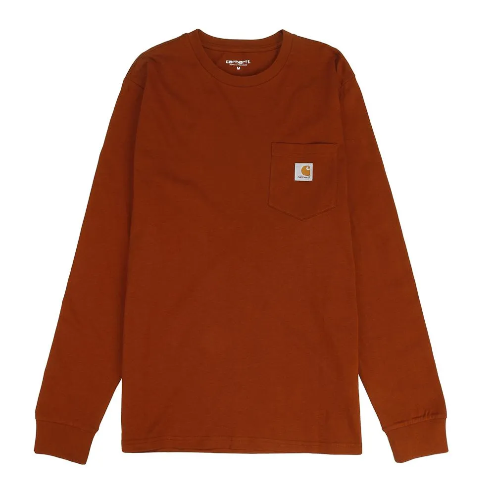 Carhartt WIP Long Sleeve Pocket T-shirt / Brandy