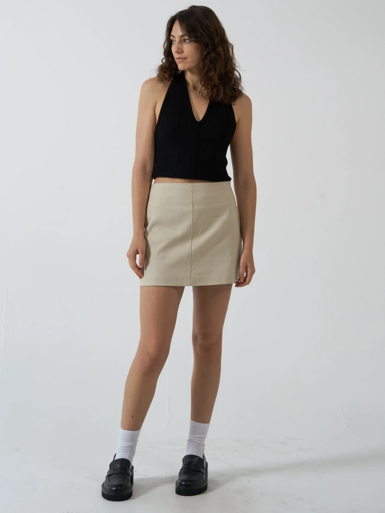 Clarity Mini Skirt - Fog