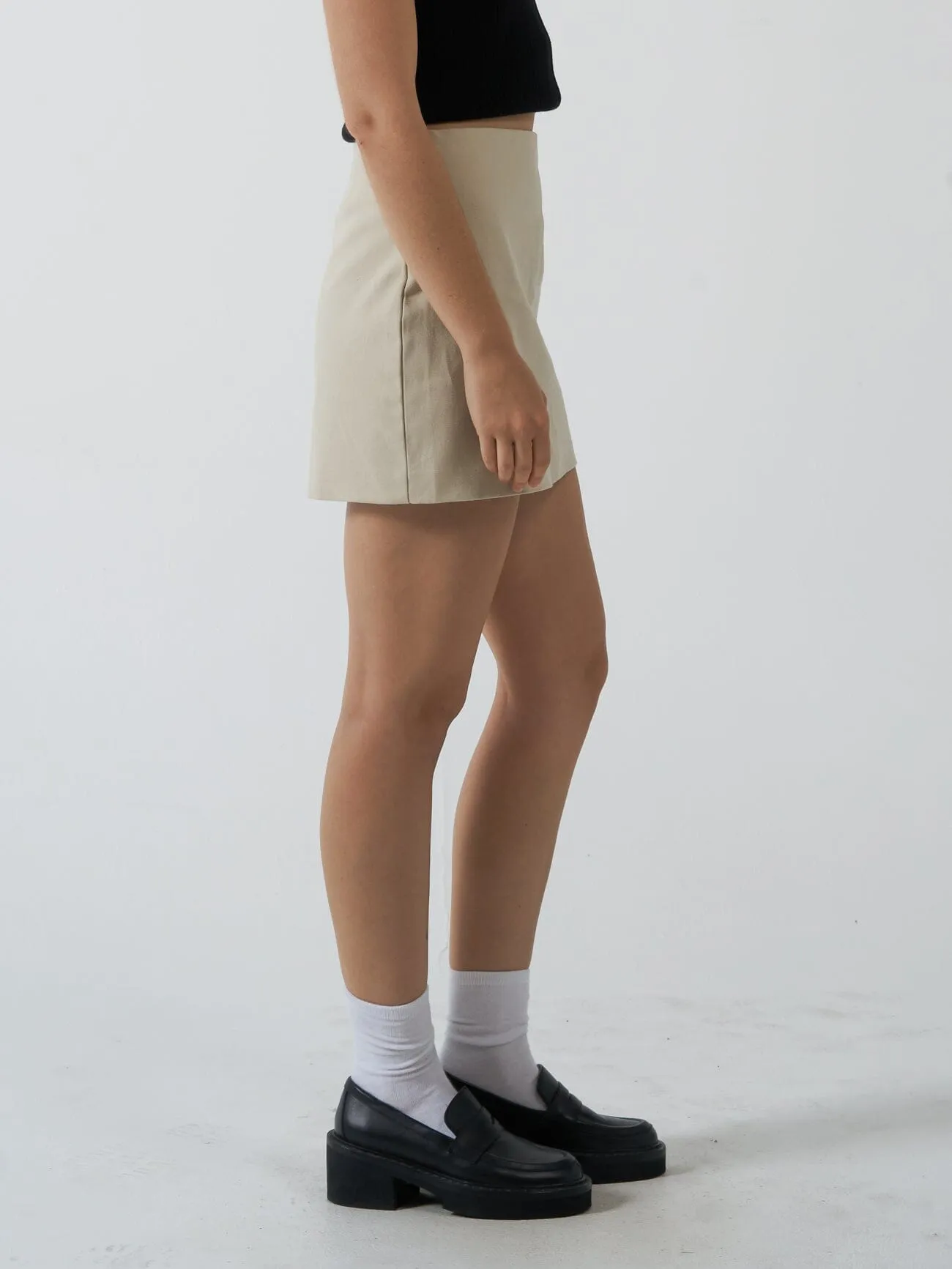 Clarity Mini Skirt - Fog