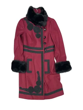 Coat Wool By Tracy Reese In Red, Size: S