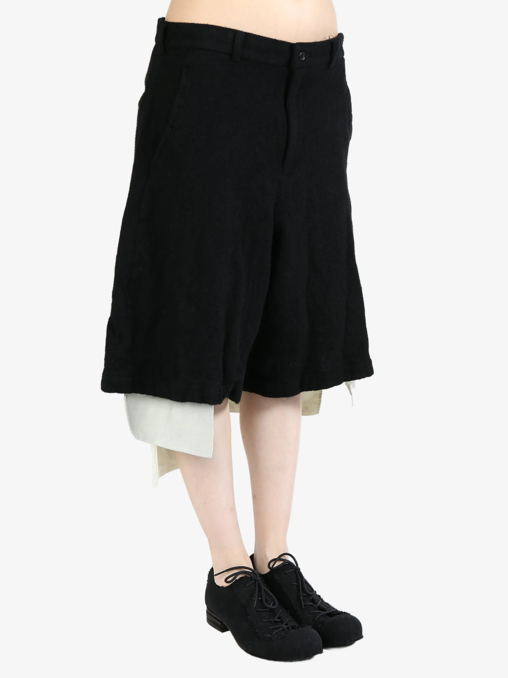 COMME DES GARCONS BLACK - Unisex Exposed Pocket Bag  Shorts