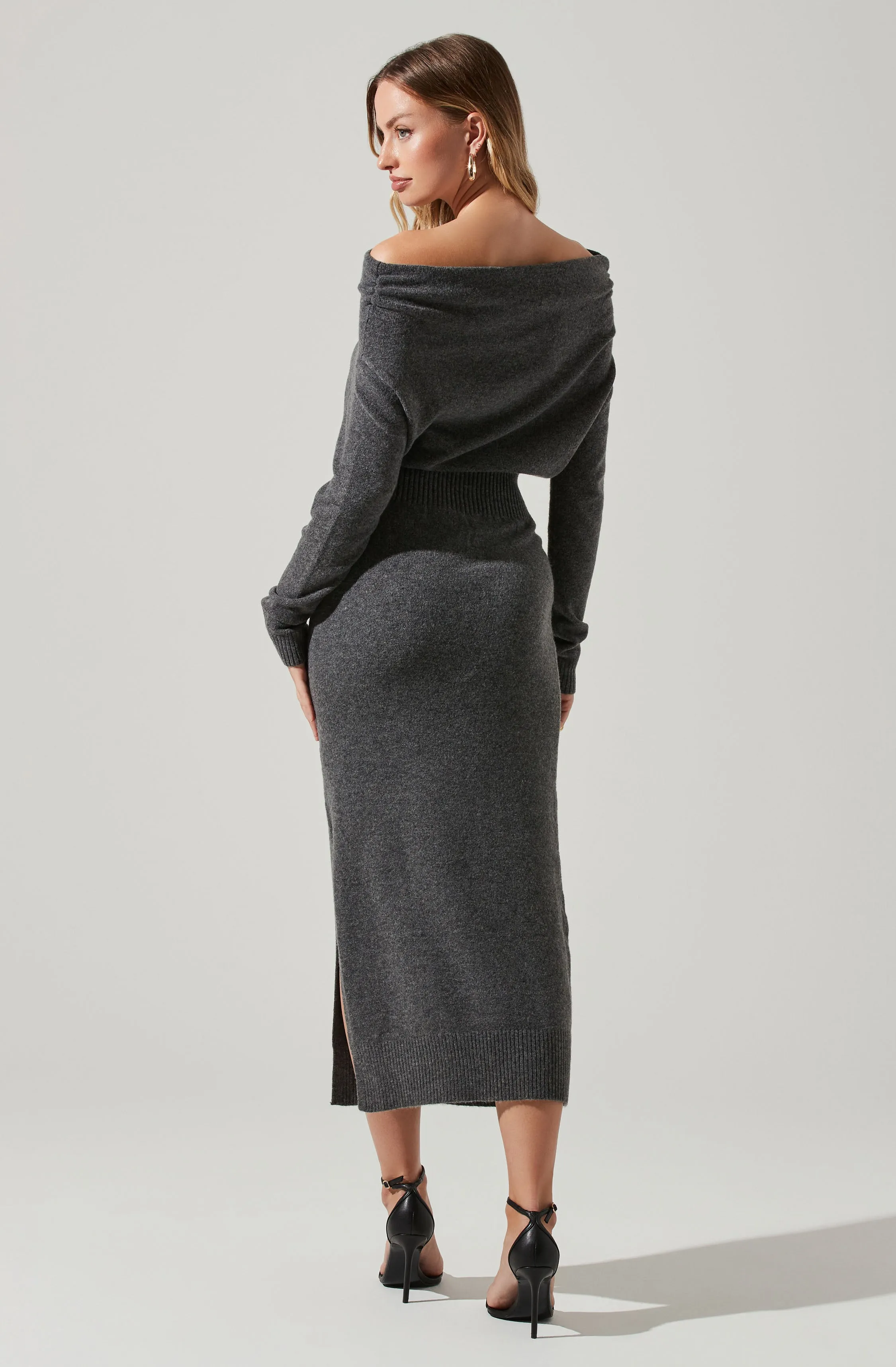 Cora Off Shoulder Sweater Dress