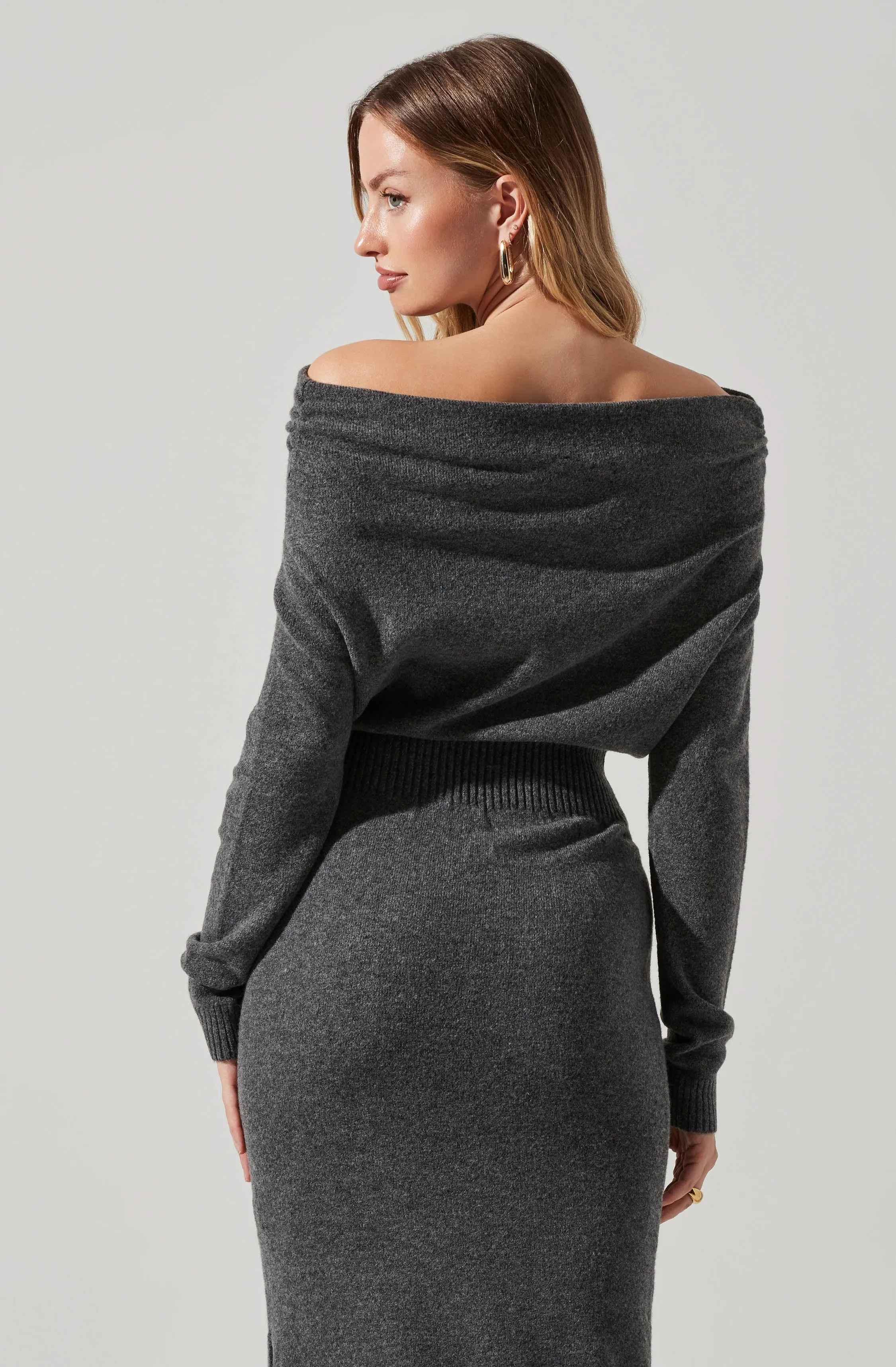 Cora Off Shoulder Sweater Dress