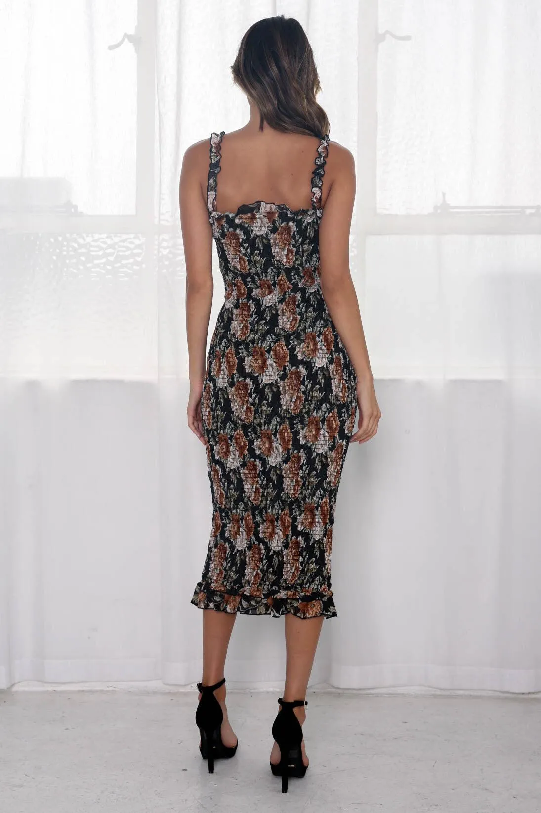 Dakota Dress - Black Floral