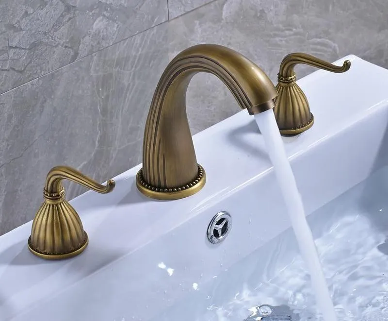 Deck Mounted Dual Handle Faucet