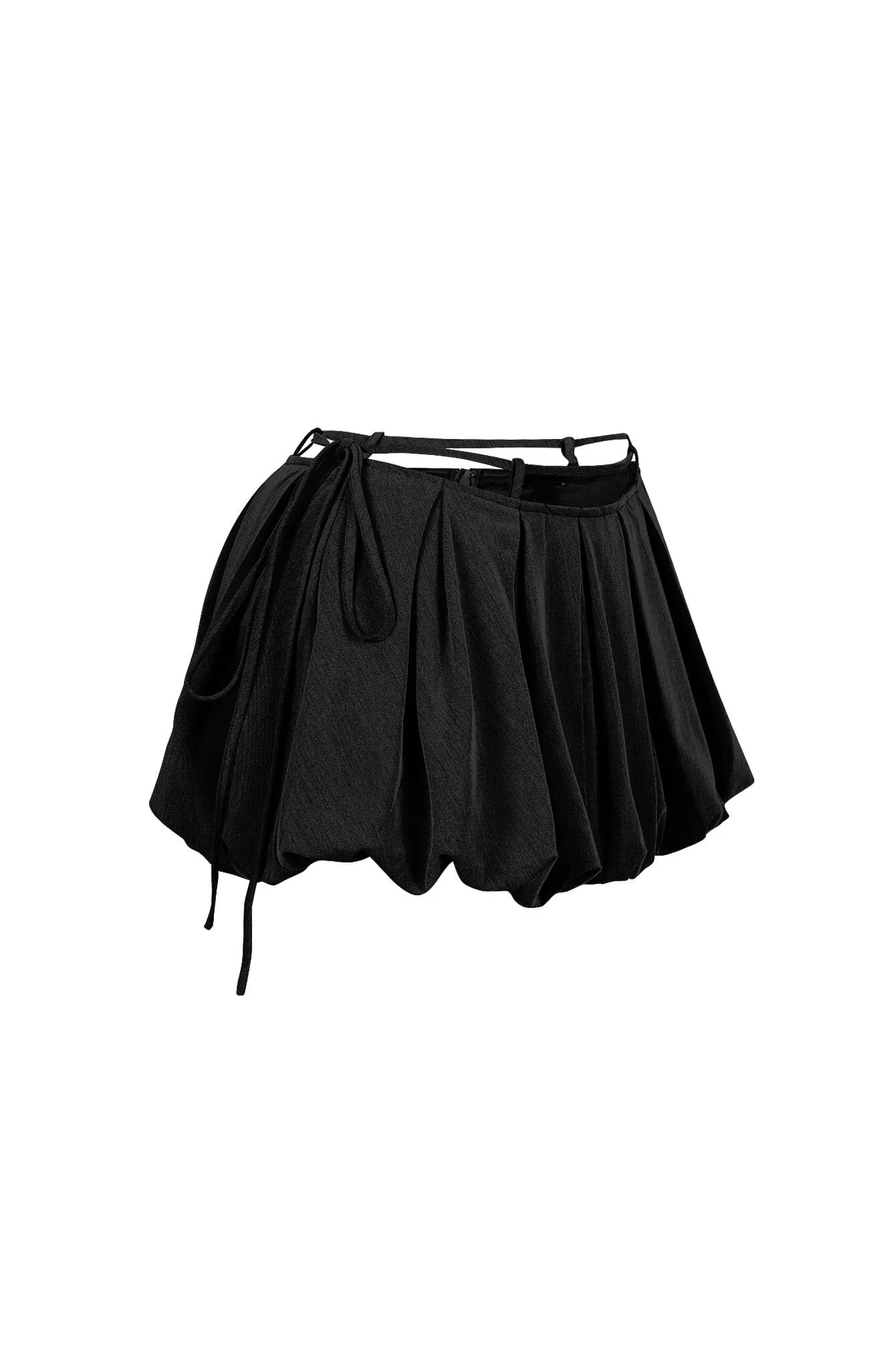 Denis Woven Bubble Skort With String