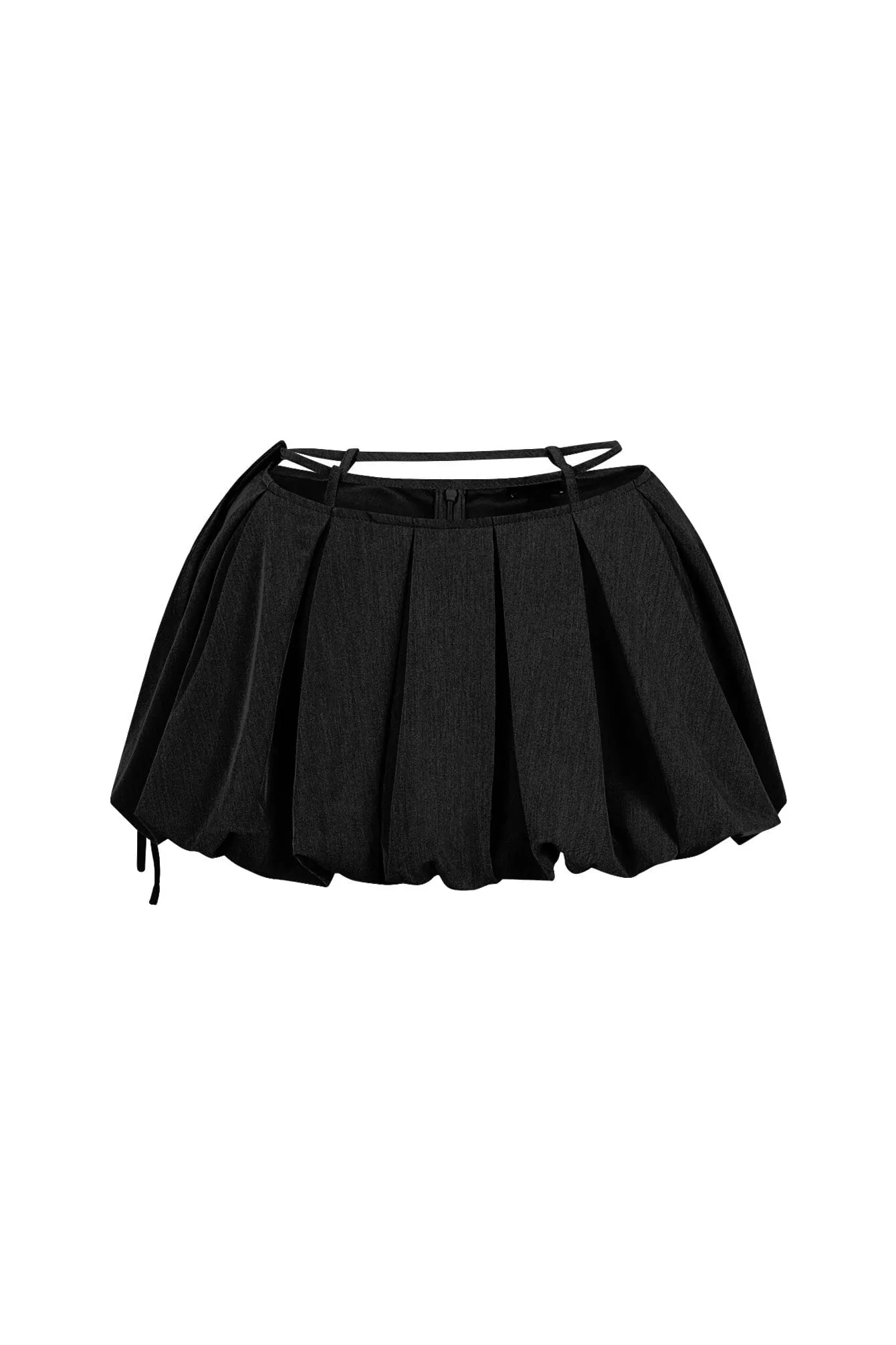 Denis Woven Bubble Skort With String