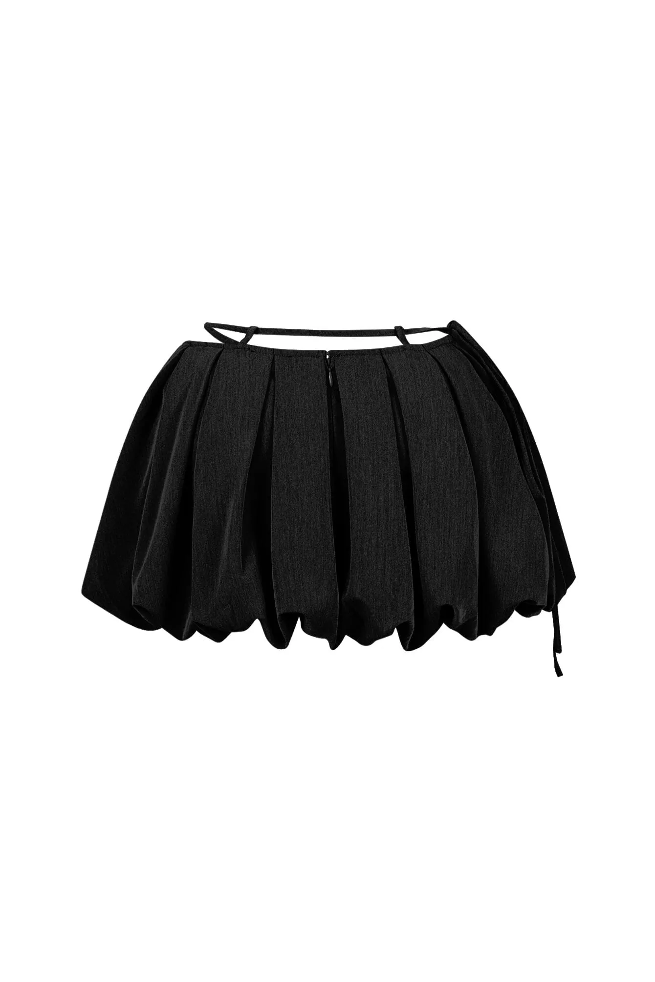 Denis Woven Bubble Skort With String