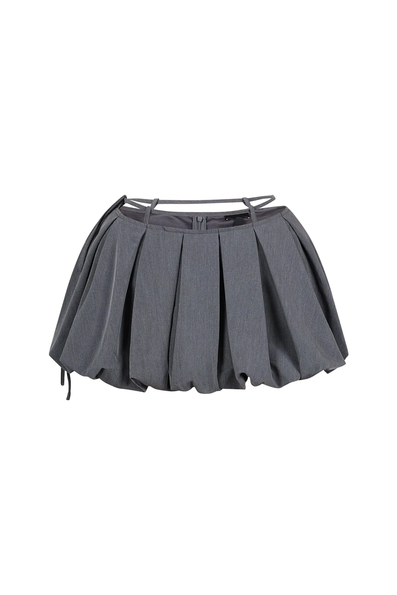 Denis Woven Bubble Skort With String