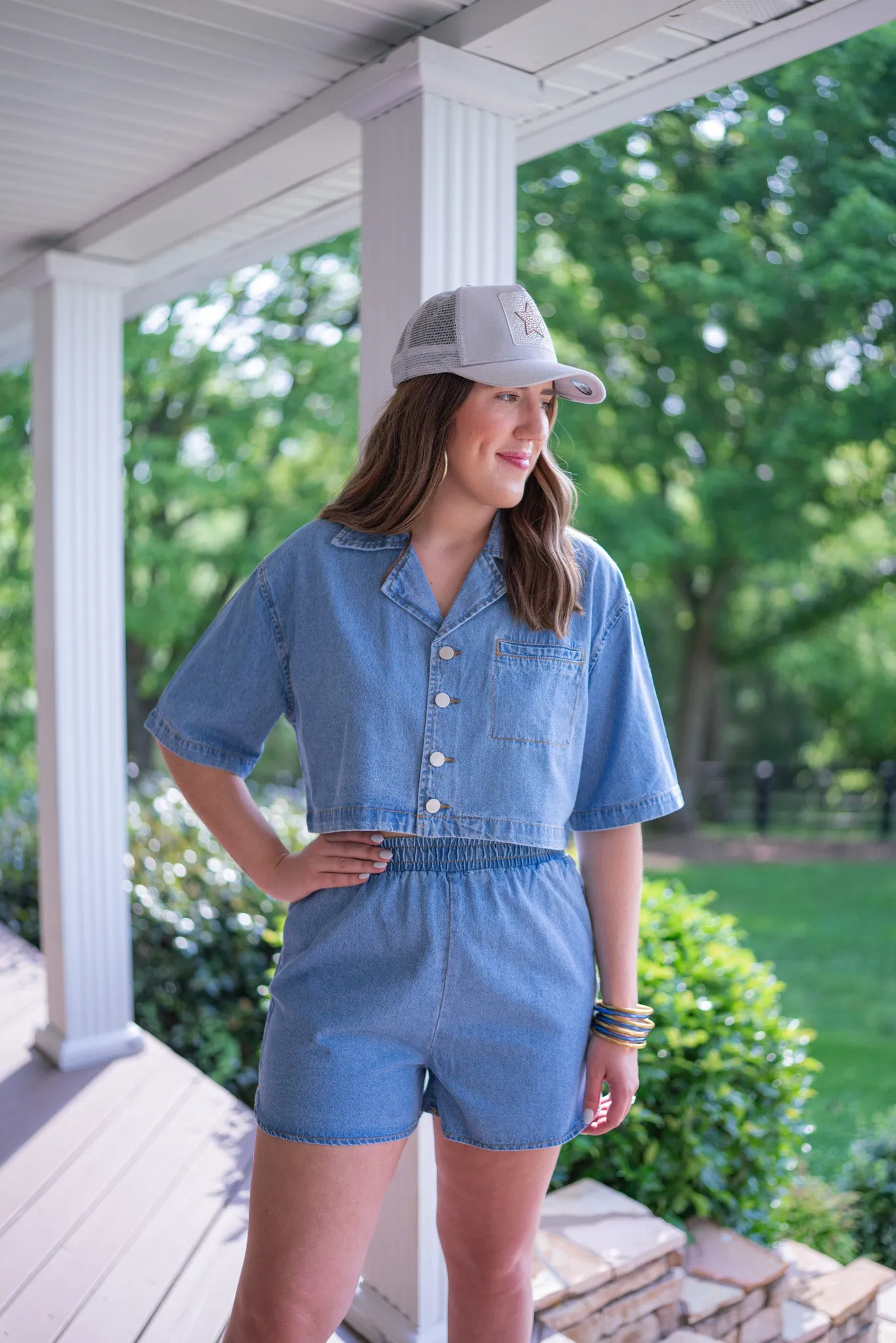 Effortless Chic Chambray Denim Set