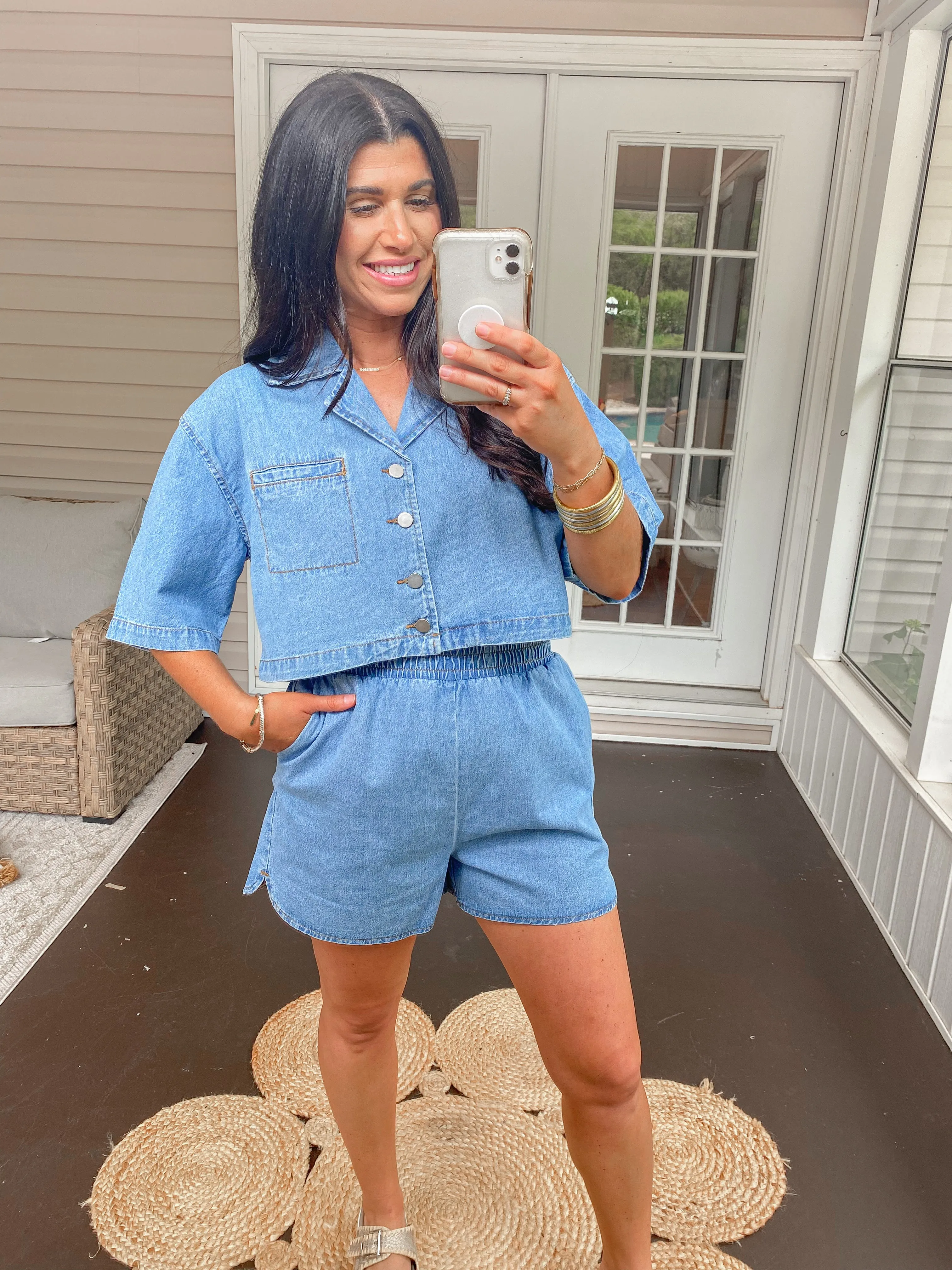 Effortless Chic Chambray Denim Set