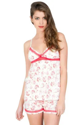 Elizabeth Spaghetti Strap Camisole Boxer PJ Set - Sales Rack