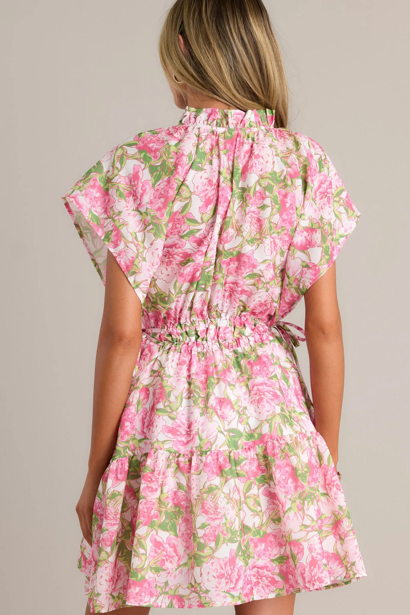 Endless Memories Pink Floral Mini Dress