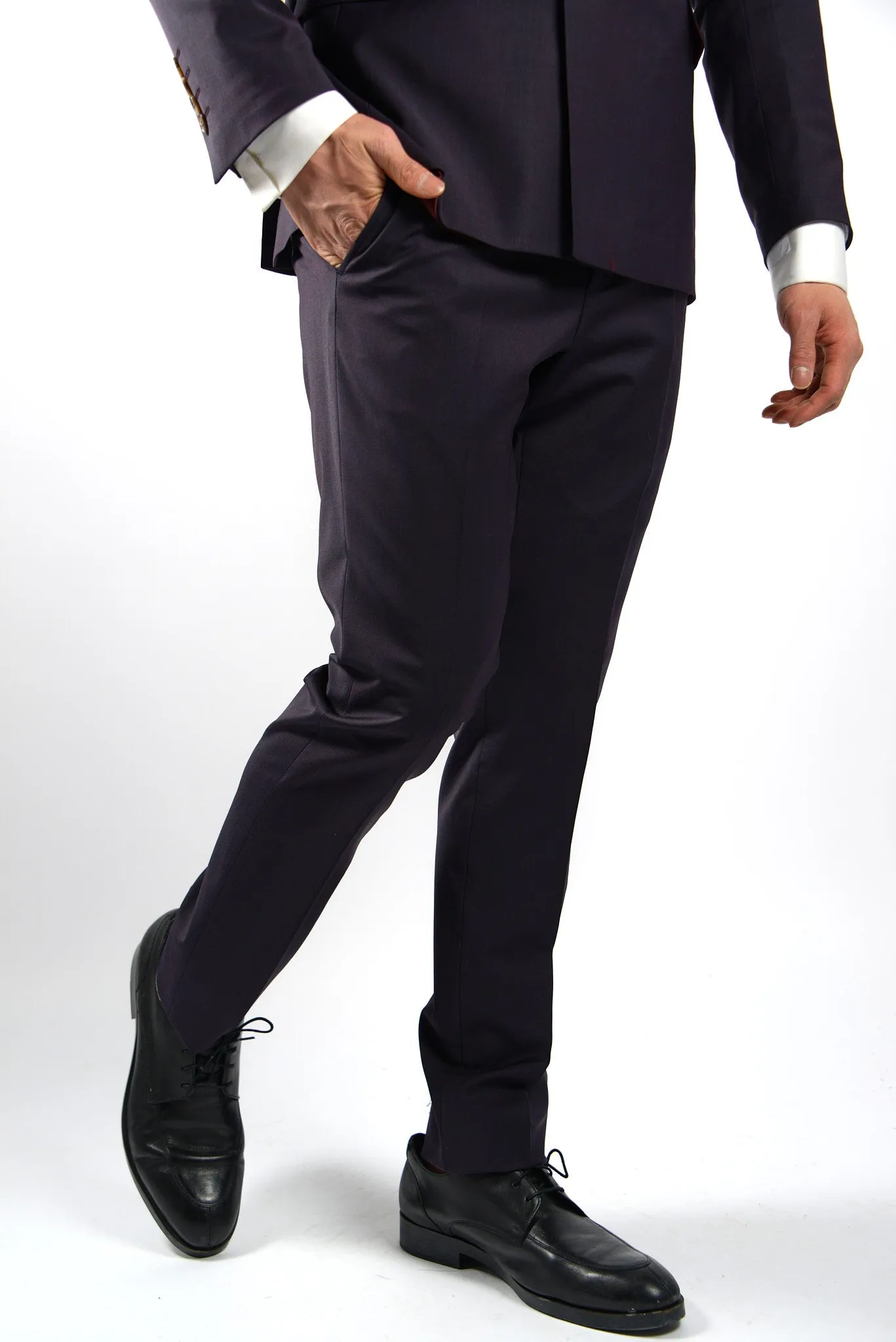 EURO TONAL CHECK DT DRESS PANT