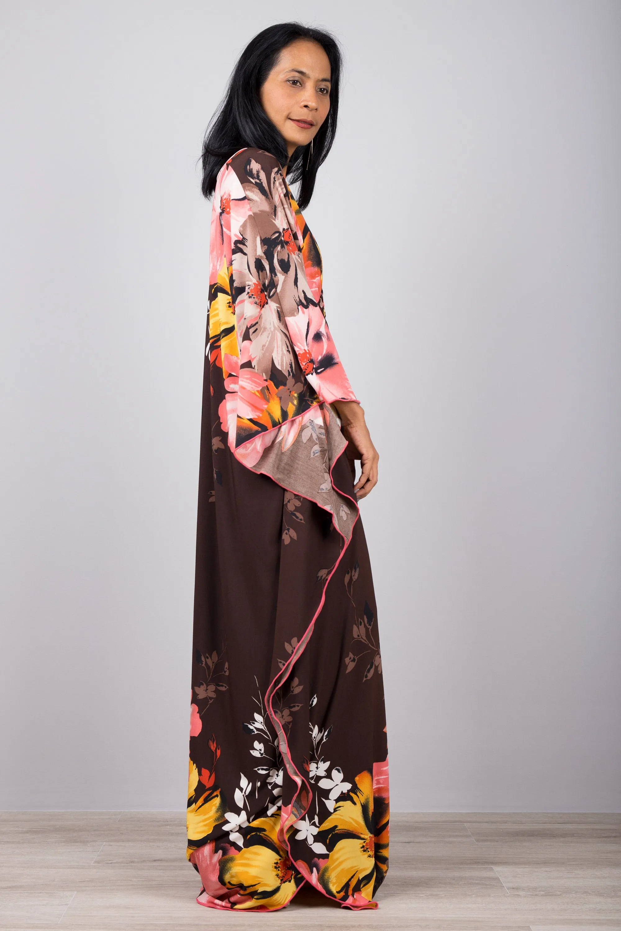 Floral Kaftan Dress