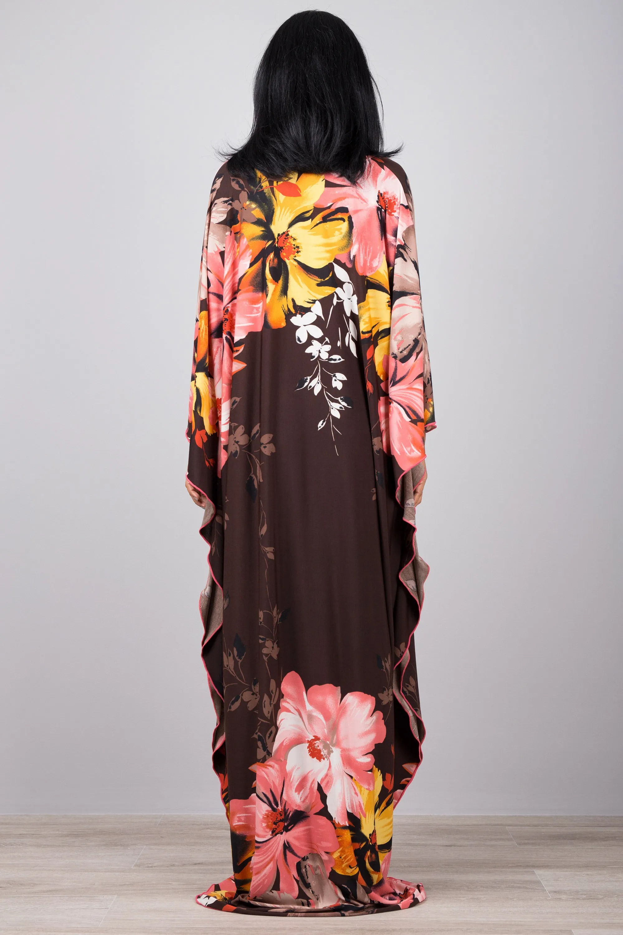 Floral Kaftan Dress