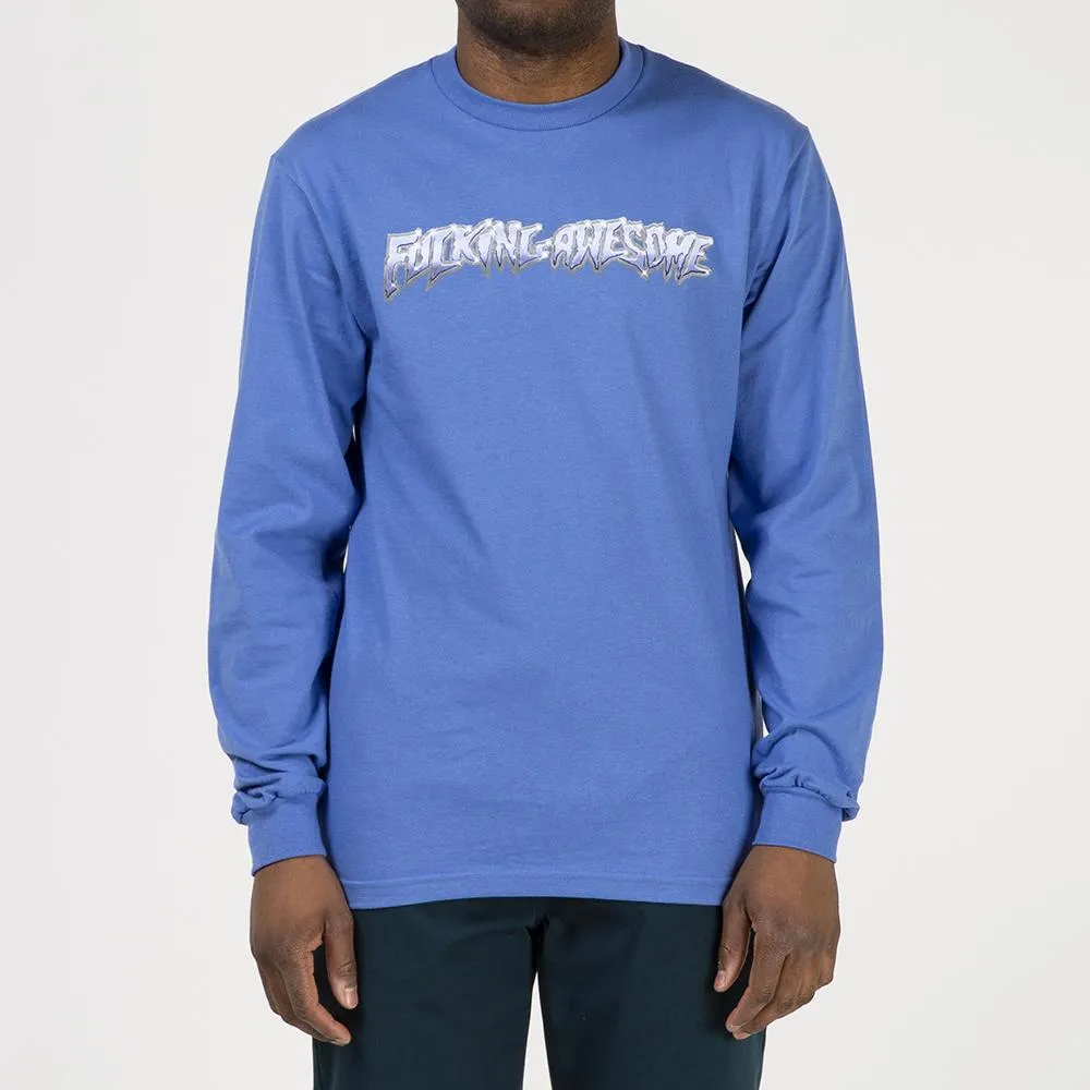 Fucking Awesome Chrome Long Sleeve T-shirt / Flo Blue