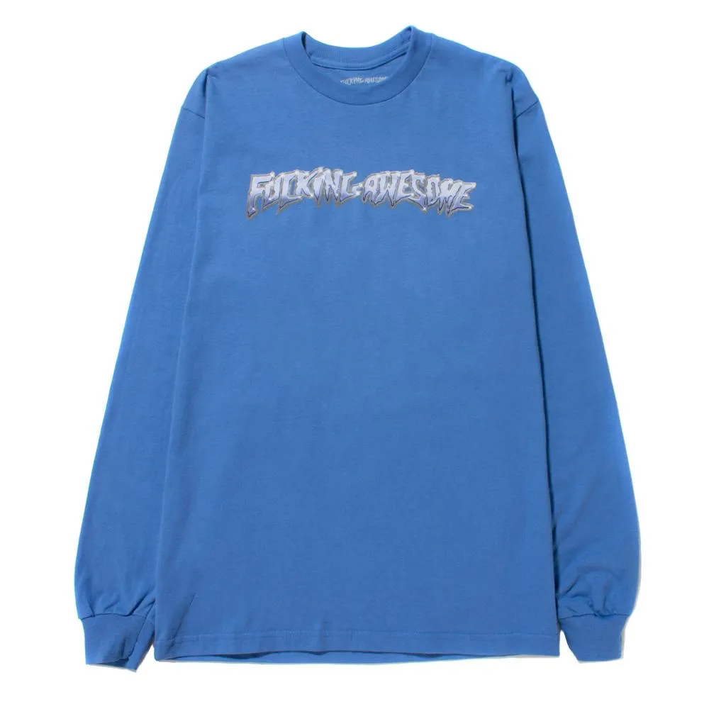 Fucking Awesome Chrome Long Sleeve T-shirt / Flo Blue