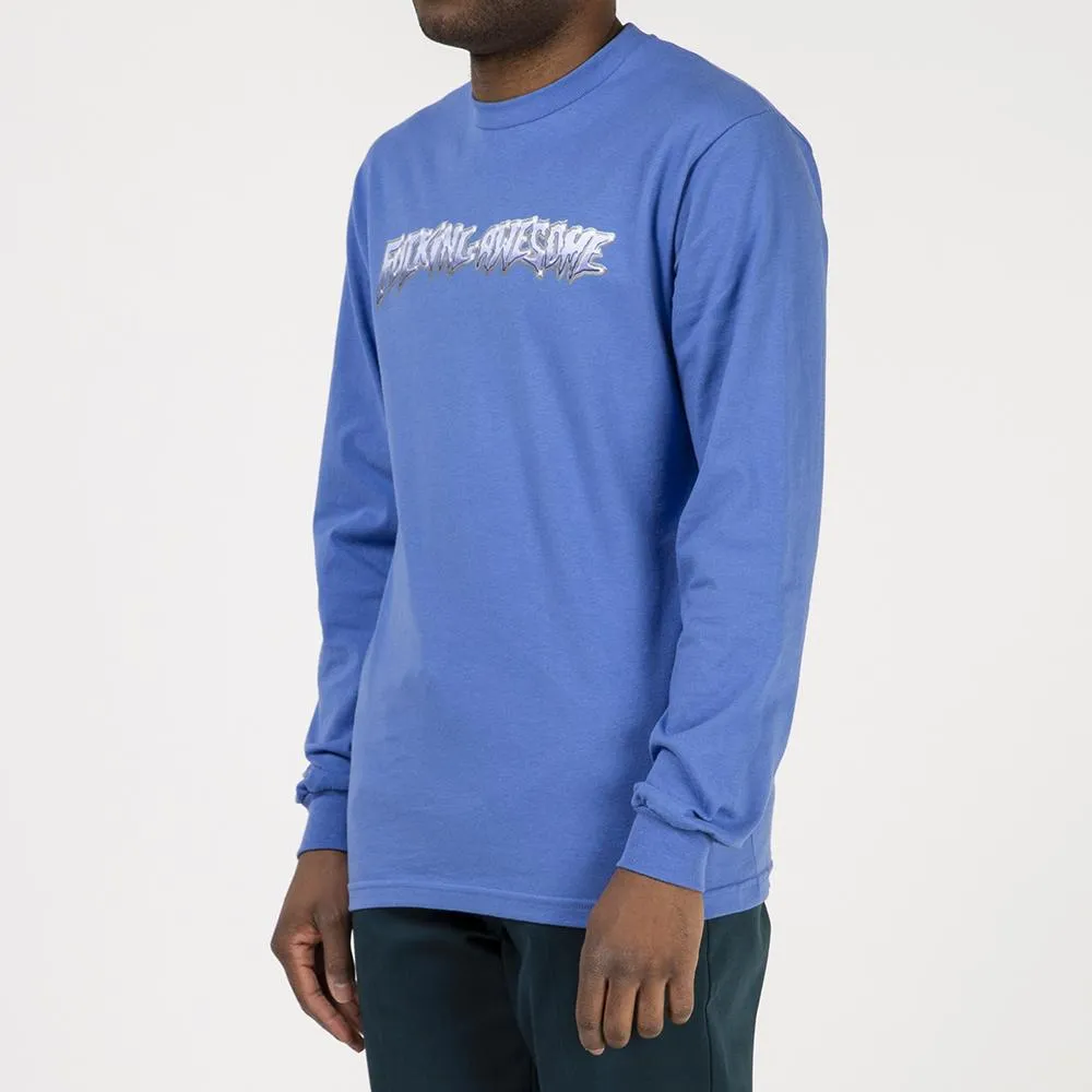 Fucking Awesome Chrome Long Sleeve T-shirt / Flo Blue