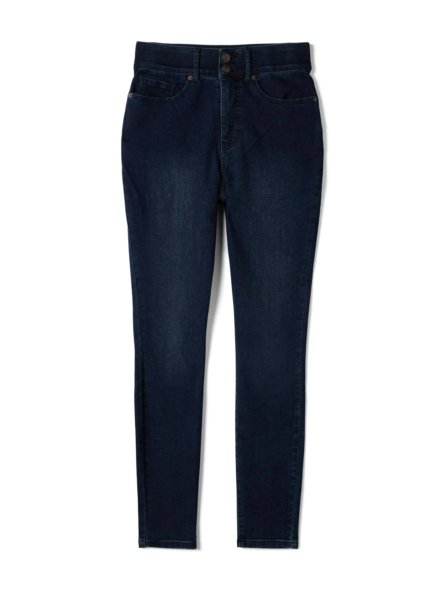 High Rise Curvy Fit Skinny Jeans in Dark Indigo