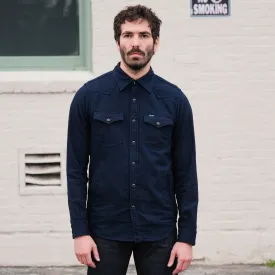 Iron Heart IHSH-347-IND Double Cloth Denim CPO Shirt Indigo FINAL SALE